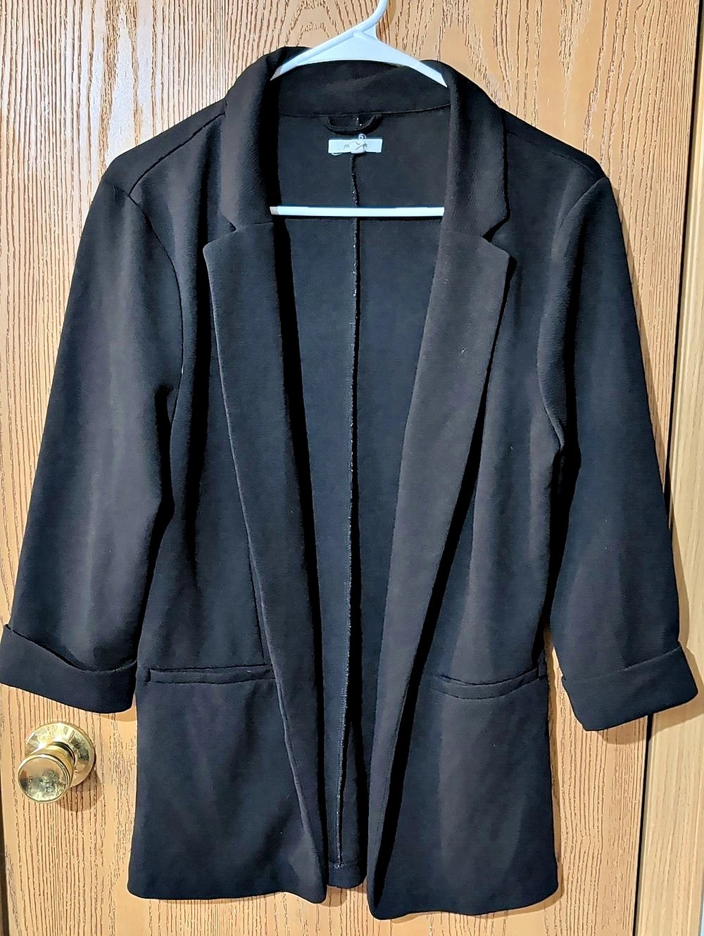 maurices Versa Open Front Blazer Women's Black Blazer Size Large